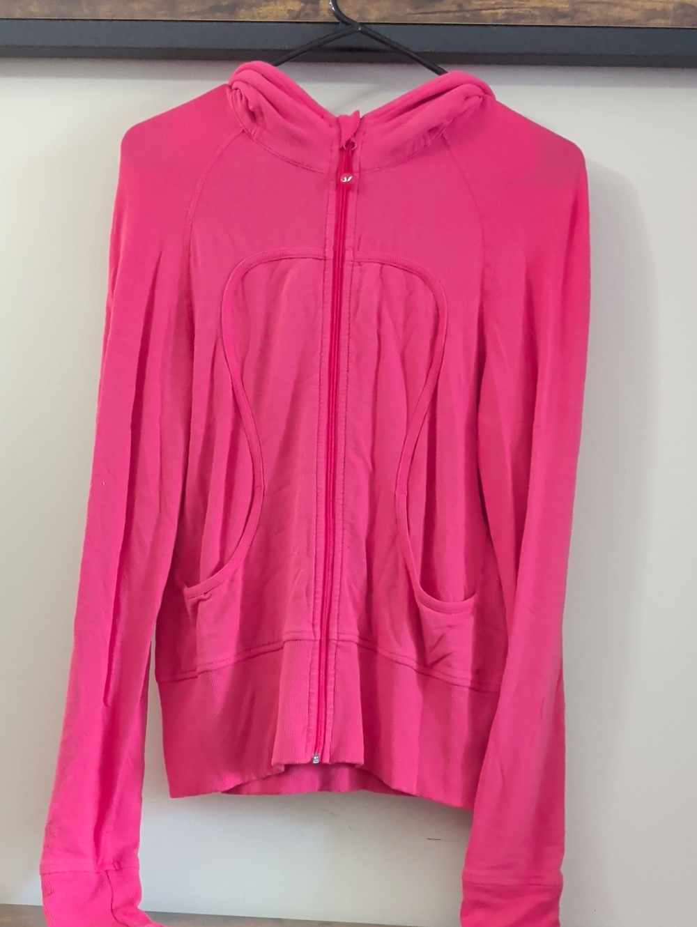 Women's Hot Pink Zip-Up Lululemon Hoodie